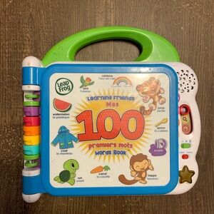 Learning Friends 100 Words Book - Green and Multicolor